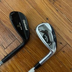 Cleveland 54 Degree Wedge and Callaway Pitching Wedge - Golf Clubs