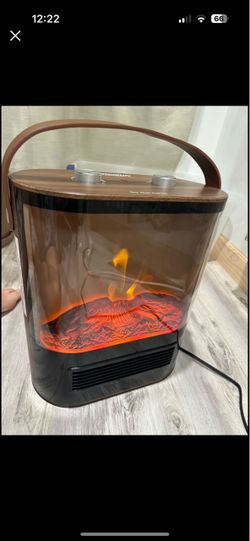 Electric Fireplace Space Heater with Flame Effect