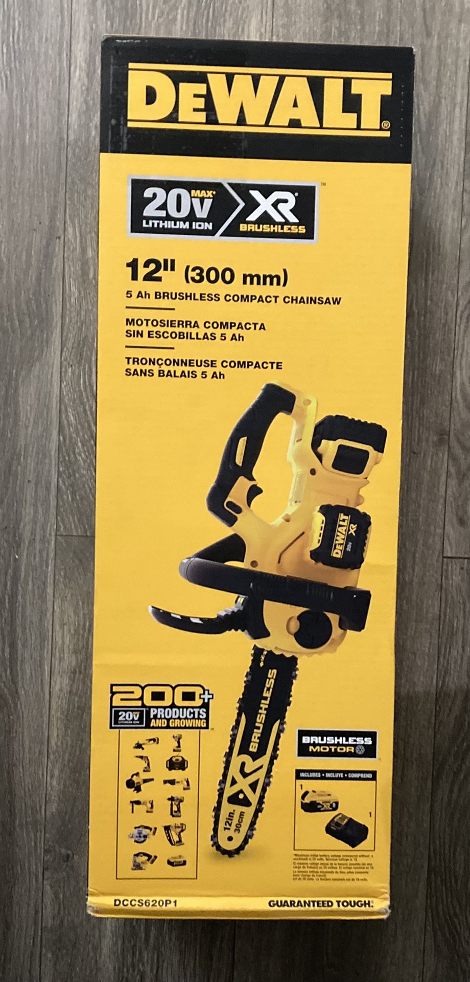 Dewalt 20v XR 12” Compact Chainsaw Kit