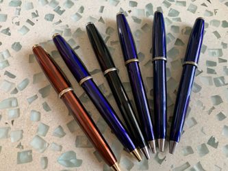 6 Vintage Aldo Domani Rollerball Pens - make offer Quality metal with