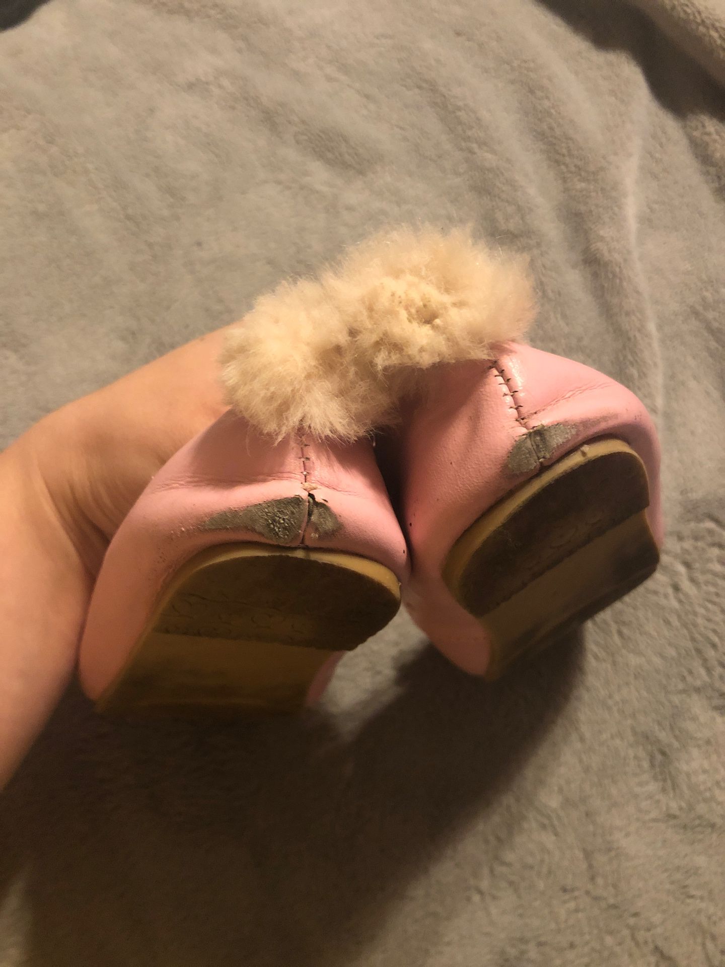 Chasing Fireflies pink bunny ballet flats
