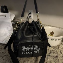 Coach Bucket Black purse 