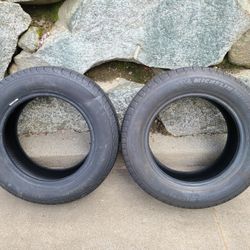 2 Michelin Defender Tires 195/65R15 91H