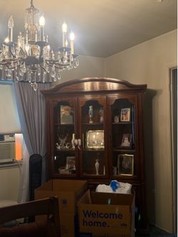 China Hutch Cherrywood $400 Good Condition