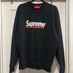 Supreme Underline CrewNeck Size X-Large