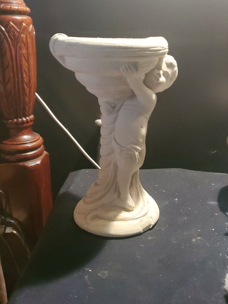 Heavy 10"h Cherub Figurine