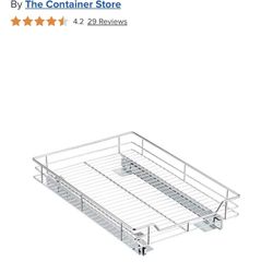 Chrome Roll-Out Cabinet Drawers 14” x 21” L 4 available  Shipping and Local Pick Up Brand New Open Box Original retail $60 We are selling for $30 each