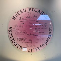 Museu Pablo Picasso Circular Poster