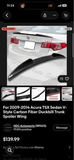 Carbon duck tail