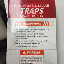 RAT,MOUSE, & SNAKE TRAPS MAGIC BOARD