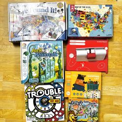 Bundle of kids board games and puzzles
