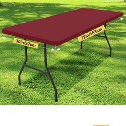 30x72 Fitted Fabric Table Cloth $4 Each. 
