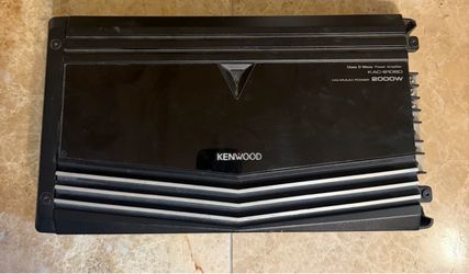 Kenwood KAC-9106D Class D Mono Power Amplifier w/ Variable LPF, 2000W Max power