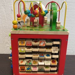 Battat Wooden Activity Cube