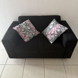 Black Love Seat 
