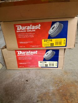 Pair of 2 Duralast 22116 brake drums