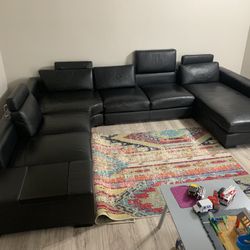 Genuine Leather Sofa $600