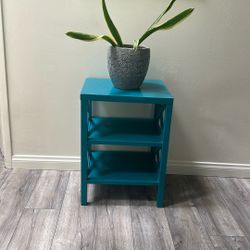 Turquoise Side Table Or Night Stand. 