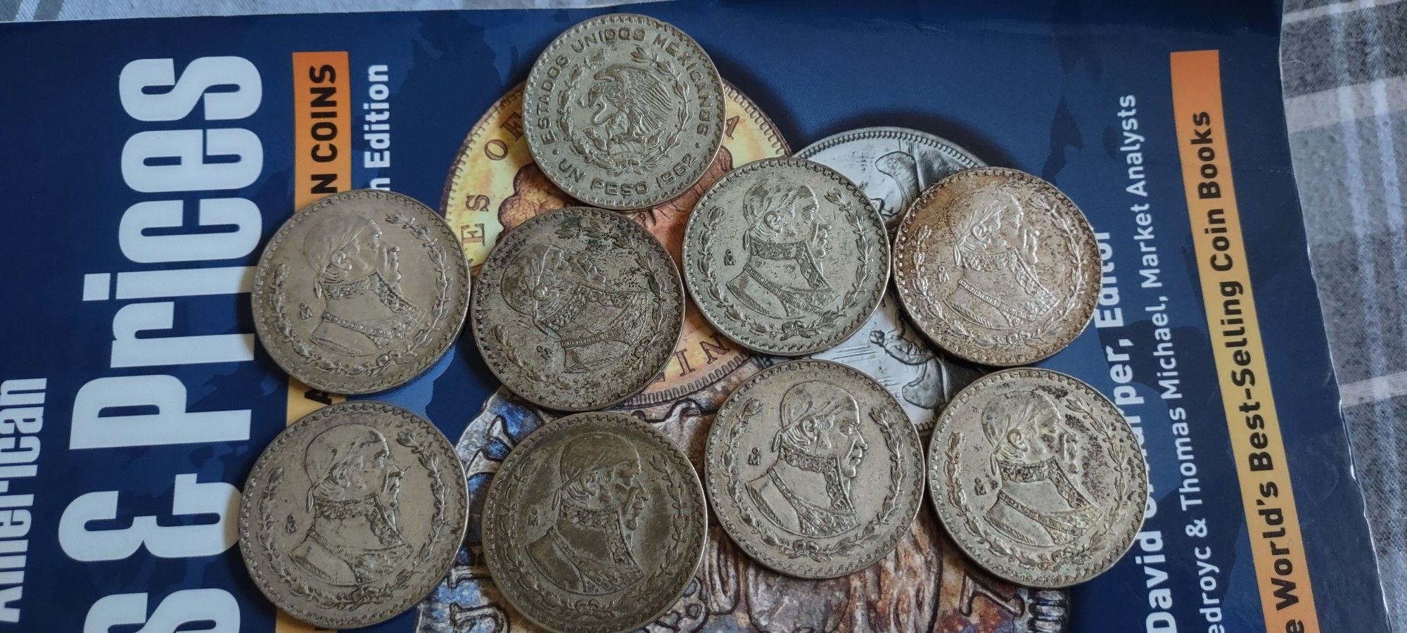 Old México Silver Pesos Monedas De Plata Morelos 