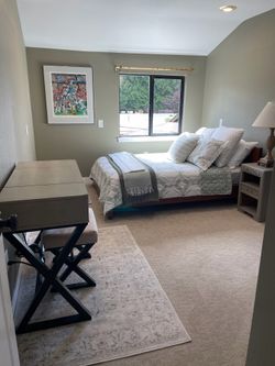 Full Size Bed frame and Clean Sealy Mattress