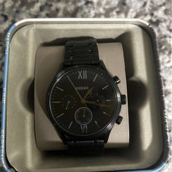 Men’s Black Fossil Watch 