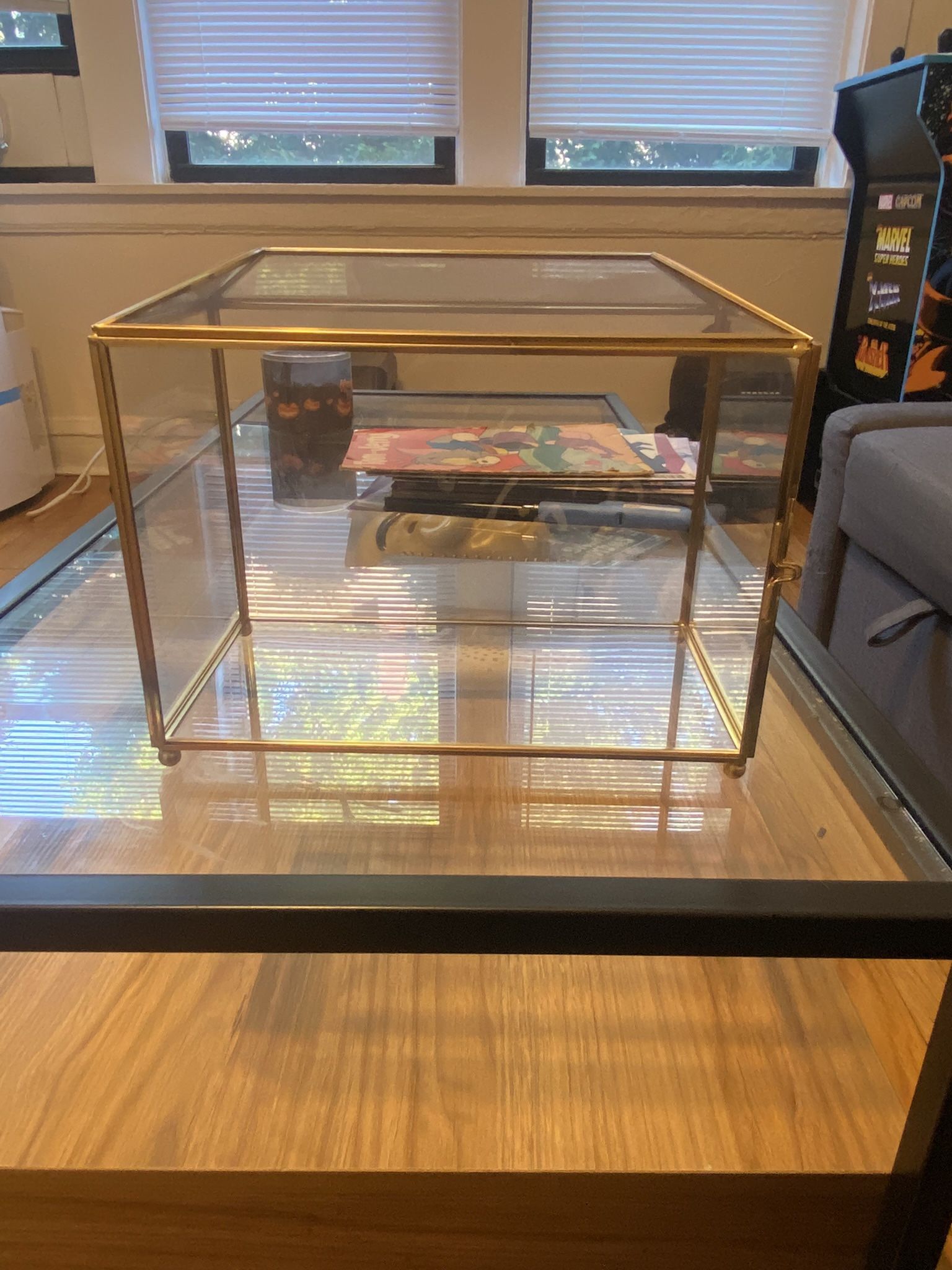 Gift Card Box / Gold / Glass / Wedding