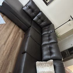 Leather Sectional  Couch