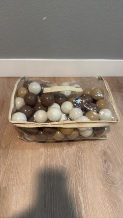 Plastic Ball Pit Balls in Storage Bag