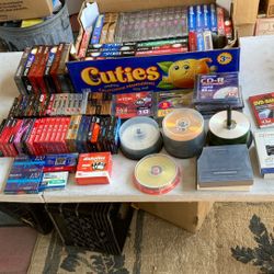 New Sealed Recording Tape And Discs 