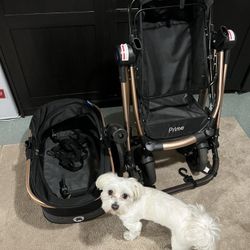 Pet Rover Prime Luxury  3 In 1 Stroller 