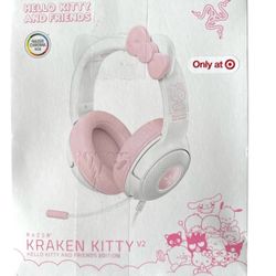 Razer Kraken Kitty V2 Wired USB A Gaming Headset Kitty Ears with Chroma RGB