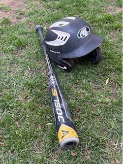 Baseball Bat & Helmet