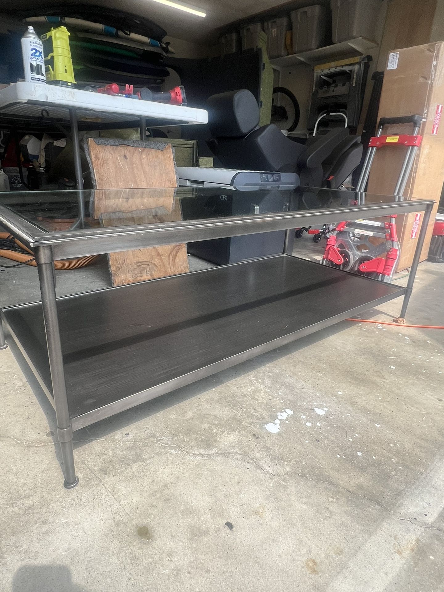 crate and barrel coffee table