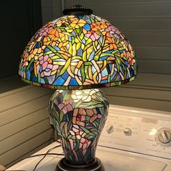 Beautiful, large stained glass lamp