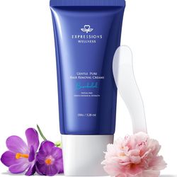 Hair Removal Cream for Women & Men: Sensitive Hair Remover with 6 Soothing Natural Ingredients and Double Aloe Vera Extract - Face Underarms Bikini Li