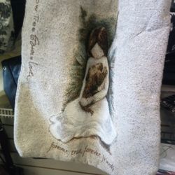 Willow Tree "Forever True Forever Friends" Tapestry Tote Bag designed by Susan Lordi. 