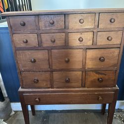 Antique Sewing Dresser With Removable Base