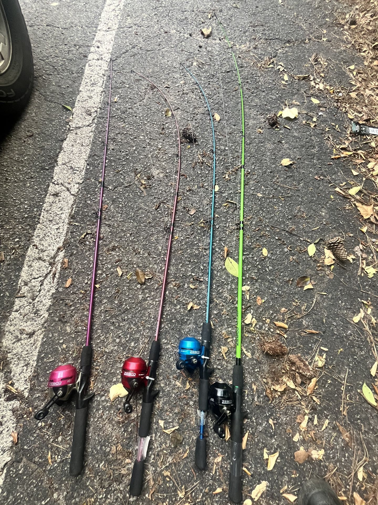 4 - Zebco Fishing rods