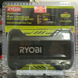 Ryobi 40V Li-Ion 4Ah Battery Brand New
