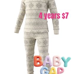 BABY GAP PIJAMA UNISEX 4 YEARS NEW ❤️M16 042026