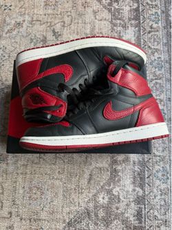 2016 Bred Jordan 1, used but great condition, size 8, og box, asking $200 obo