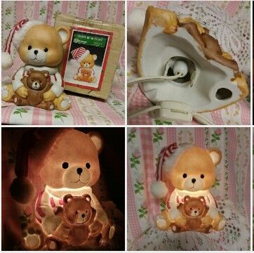 ADORABLE VINTAGE BABY TEDDY BEAR LIGHT