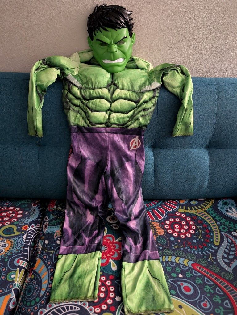 Halloween Kids Costume Hulk Ages 4-5