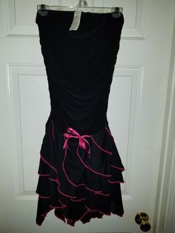 Brand New Black & Pink Sleeveless Dress Size Medium
