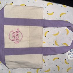 Trader Joe’s Mini purple tote bag