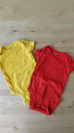 Red & Yellow baby Onesie 3m