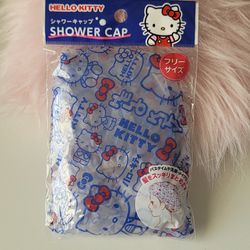 Sanrio HELLO KITTY SHOWER CAP Classic Blue,Character, Onesize NWT
