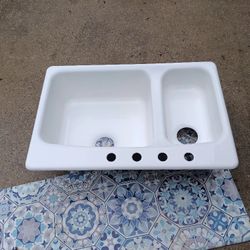 Hi-Lo 33×22 Kohler Cast Iron Sink