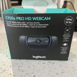 Logitech C920s Pro HD Webcam - Like New