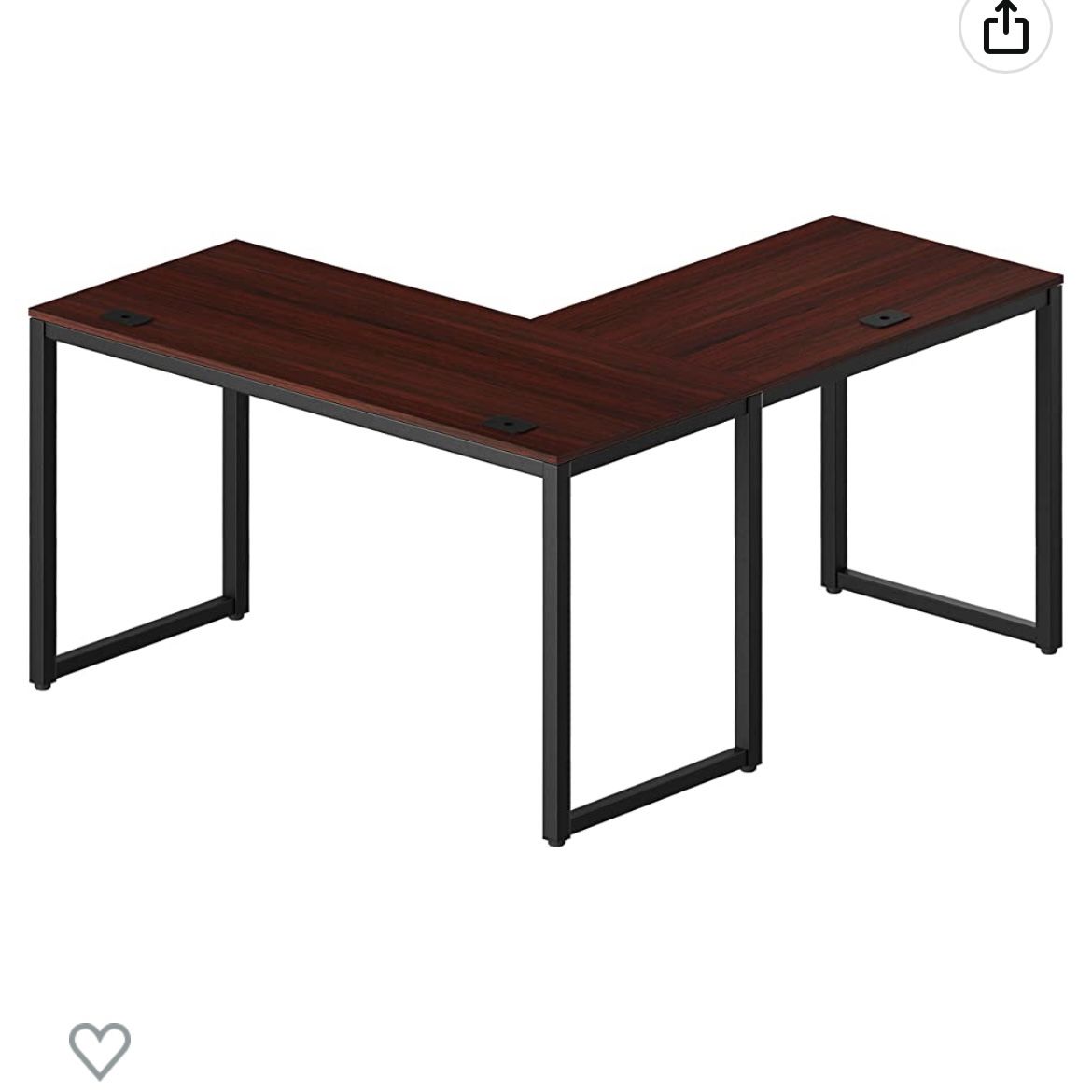 SHW Home Office L Shaped Corner Desk